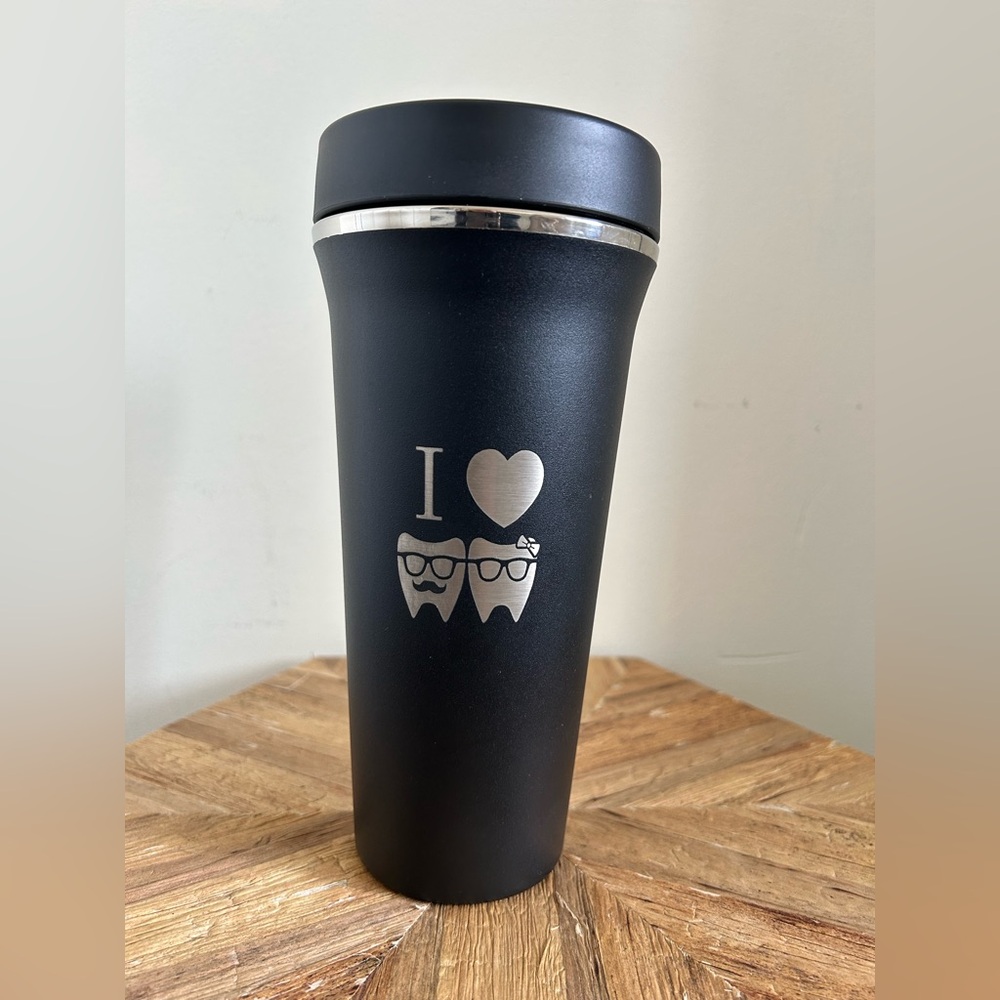 Takeya 24 oz Straw Black Stainless Steel Thermos Tumbler - Picture 2 of 3